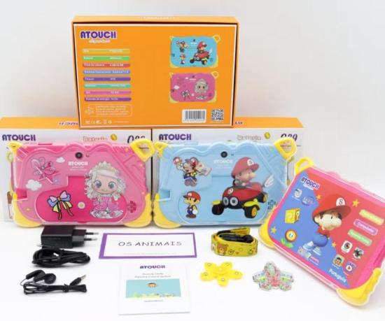 Tablet infantil Atouch   4gb ram 64gb   Q39   Rosa 