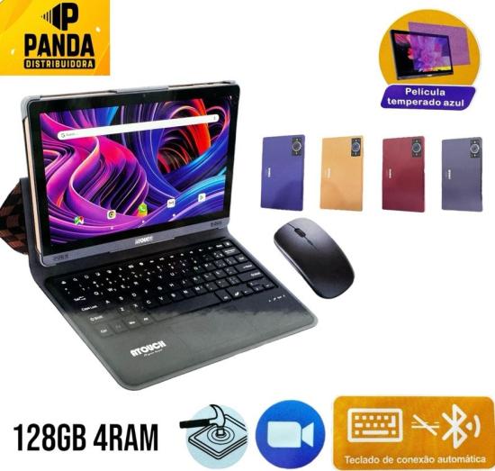 Tablet Pc Atouch 11'6 Polegadas 128GB 4Ram S-Tab Max + Kit Teclado Touch e Mouse Bluetooth  cinza/gold/vermelho 