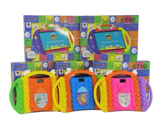 Tablet atouch kids kt10 Wi-Fi 64gb  chip 3gb android 12. 10.1 laranja 