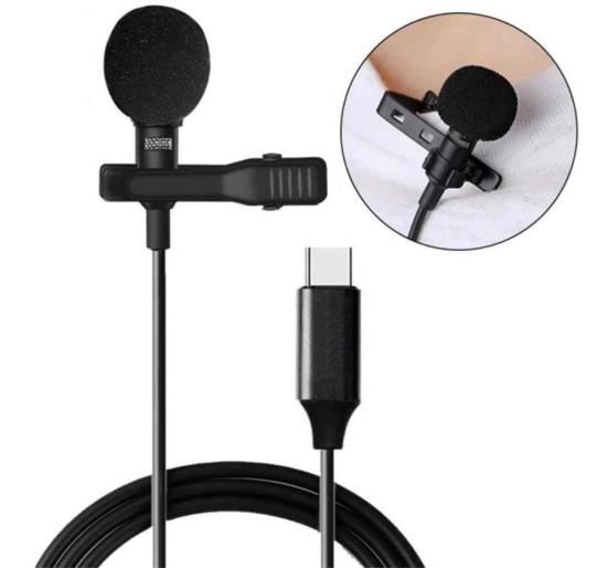 Microfone De Lapela Profissional Usb Tipo C JBC-051