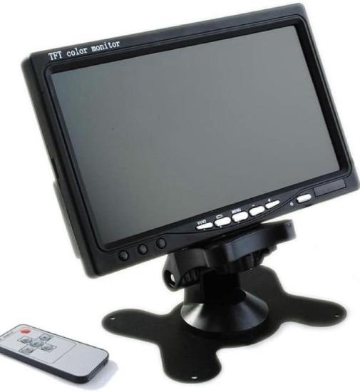Tela Lcd 7 Polegadas Portátil Monitor Veicular Digital 707